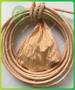 Dây giấy xoắn 1 màu vàng nâu