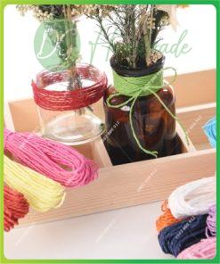 Dây giấy handmade cột bình trang trí